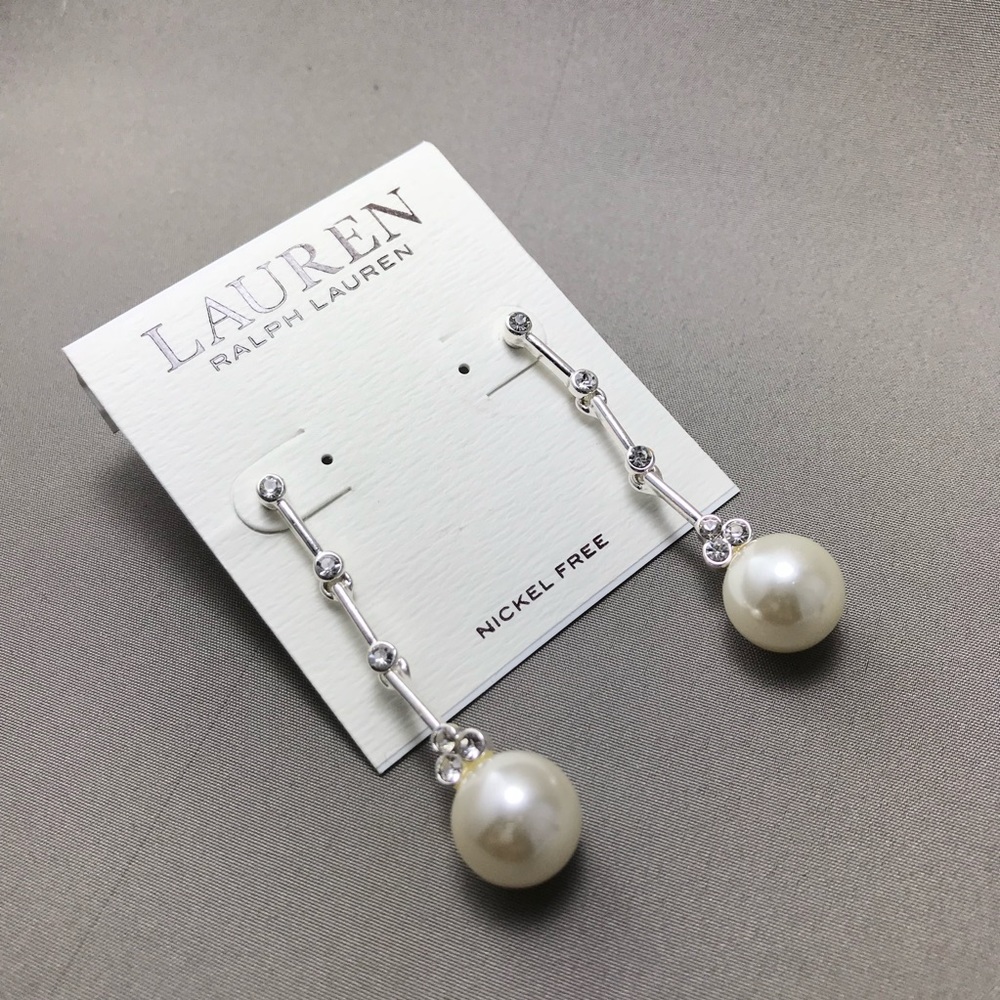 New Lauren by Ralph Lauren/drop/Faux Pearl/ C4-03